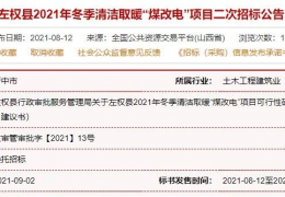 快訊：山東、山西、河北等地12個(gè)清潔取暖項(xiàng)目招采公告！